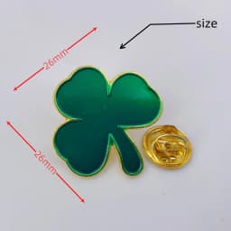 5/10/50/100 Pcs St. Patrick's Day Shamrock Pins Green Enamel Three Leaf Clover Lapel Pin Ireland Irish Souvenir Gift Bulk