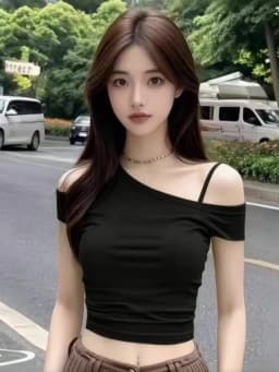 Red Off Shoulder Short Sleeve Tee Women Slim Fit One shoulder T shirt Sexy Thin Strap Crop Top Spring Summer Outerwear