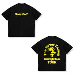 Sweden Singer Zara Larsson Midnight Sun Tour Commemorative T-Shirt Oversized Men Women Cotton Soft High Quality Cartoon Clothing