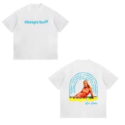 Sweden Singer Zara Larsson Midnight Sun Tour Commemorative T-Shirt Oversized Men Women Cotton Soft High Quality Cartoon Clothing