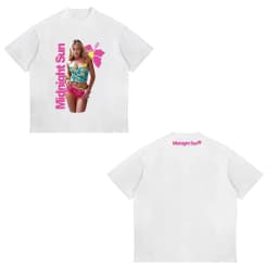 Sweden Singer Zara Larsson Midnight Sun Tour Commemorative T-Shirt Oversized Men Women Cotton Soft High Quality Cartoon Clothing