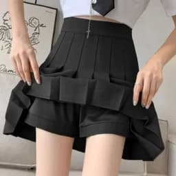 Hot Sale Summer Classic Korean Girls Mini Skirts Lady High Waist Thin A-line Pleated Skirts Women Fashion Solid JK Skirts