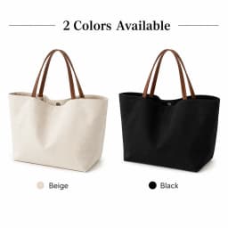 Women Canvas Tote Bag Large Casual Shoulder Handbag Minimalist White Work Bag with Magnetic Snap for Travel Shopping Daily Use