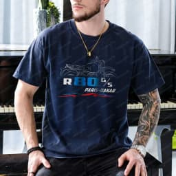 Motorcycle T-shirt for BMW R80G/S Paris Dakar 1984-1987 Fans and Riders Tees Summer Casual Short-sleeve Tees Men's Clothing