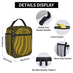Yayoi Kusama Abstract Face Lunch Bag Japanese Artist Fun Lunch Box For Men Travel Cooler Bag Waterproof Thermal Tote Handbags