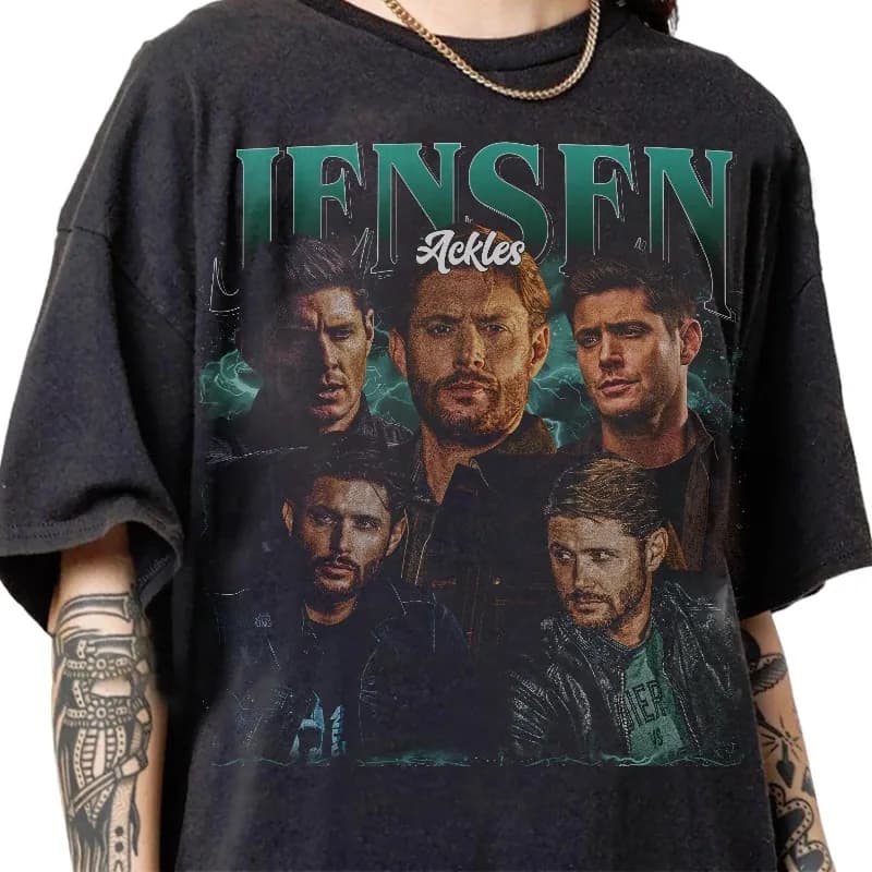 Limited Jensen Ackles 90s Bootleg Vintage T-Shirt, Jensen Ackles Streetwear Classic Tee Jensen Ackles Movie T-Shirt Gifts unisex