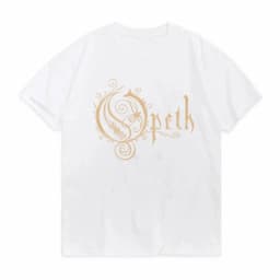 Vintage Progressive Death Metal Band Print T-shirt for Men Women Fashion Opeth Band Short Sleeved Tees 100% Cotton Streetwear