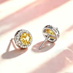 0.5ct 1.0ct 2.0ct Moissanite Earrings 925 Silver with GRA Certificate Pass Diamond Tester Fashionable Wedding Jewelry Gift