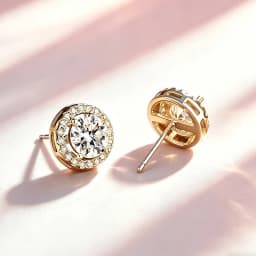 0.5ct 1.0ct 2.0ct Moissanite Earrings 925 Silver with GRA Certificate Pass Diamond Tester Fashionable Wedding Jewelry Gift