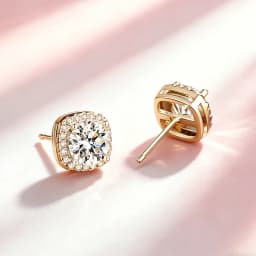 0.5ct 1.0ct 2.0ct Moissanite Earrings 925 Silver with GRA Certificate Pass Diamond Tester Fashionable Wedding Jewelry Gift