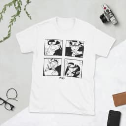 Team Naruto T-Shirts Men Creative 100% Cotton Tee Shirt Crewneck Short Sleeve T Shirt Birthday Present Tops