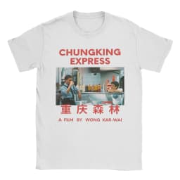 Chungking Express Wong Kar Wai T Shirt Men Pure Cotton Funny T-Shirts O Neck Tee Shirt Short Sleeve Clothing 6XL