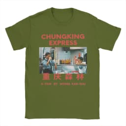 Chungking Express Wong Kar Wai T Shirt Men Pure Cotton Funny T-Shirts O Neck Tee Shirt Short Sleeve Clothing 6XL