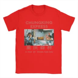 Chungking Express Wong Kar Wai T Shirt Men Pure Cotton Funny T-Shirts O Neck Tee Shirt Short Sleeve Clothing 6XL