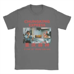 Chungking Express Wong Kar Wai T Shirt Men Pure Cotton Funny T-Shirts O Neck Tee Shirt Short Sleeve Clothing 6XL