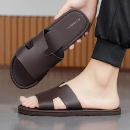 Men's One Strap Roman Sandals Slippers, Cross Border Fashion Casual Slides Plus Size Large Size Outdoor Shoes