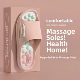 Casual Non-slip EVA Thick Sole Slippers Summer Style Foot Acupressure Massage Slippers Comfort Bathroom Slippers Summer Outdoor