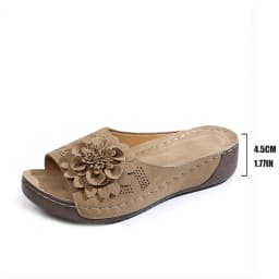 Women's Thick Sole Wedge Sandals, Summer Versatile Comfortable Beach Shoes, Lightweight Breathable Indoor Outdoor Slippers