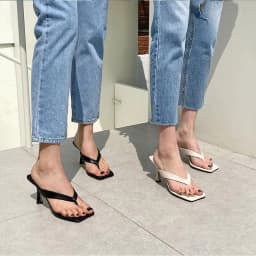 2026 Summer New Square-Toe Mid-Heel Sandals Fashion Toe-Separator Stiletto French Niche High-end Cat Sandals for Women Outdoor