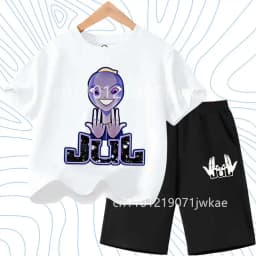 2026 Gift Boys Children's Summer Short Sleeves Tshirt Jul T Shirt set Graphic Y2k Tops Clothing Harajuku Graphic Casual T-shirt