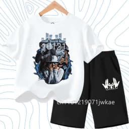2026 Gift Boys Children's Summer Short Sleeves Tshirt Jul T Shirt set Graphic Y2k Tops Clothing Harajuku Graphic Casual T-shirt