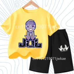 2026 Gift Boys Children's Summer Short Sleeves Tshirt Jul T Shirt set Graphic Y2k Tops Clothing Harajuku Graphic Casual T-shirt