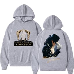 King of Pop Michael Jackson Album Cover Hoodie Men's Clothes Harajuku Fashion Hip Hop Sweatshirt Casual Fleece Oversized Hoodies