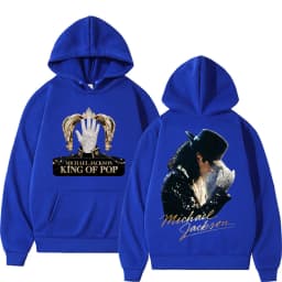 King of Pop Michael Jackson Album Cover Hoodie Men's Clothes Harajuku Fashion Hip Hop Sweatshirt Casual Fleece Oversized Hoodies