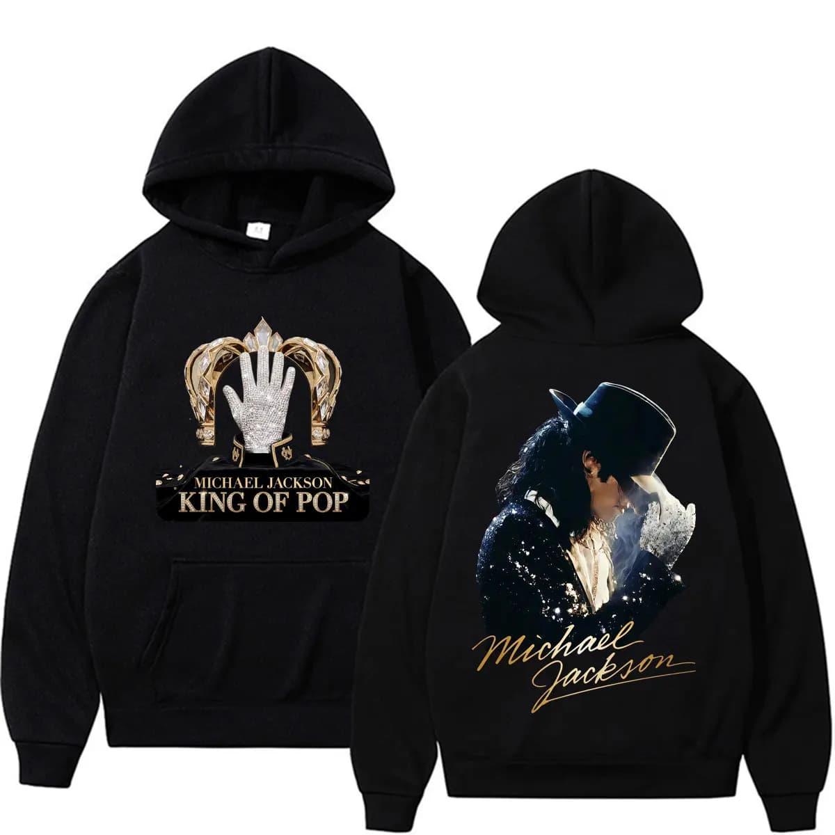 King of Pop Michael Jackson Album Cover Hoodie Men's Clothes Harajuku Fashion Hip Hop Sweatshirt Casual Fleece Oversized Hoodies