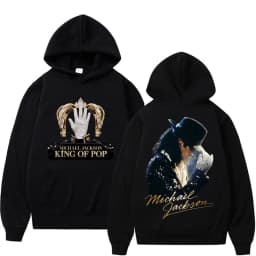 King of Pop Michael Jackson Album Cover Hoodie Men's Clothes Harajuku Fashion Hip Hop Sweatshirt Casual Fleece Oversized Hoodies