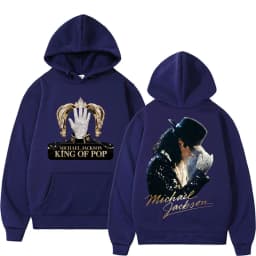 King of Pop Michael Jackson Album Cover Hoodie Men's Clothes Harajuku Fashion Hip Hop Sweatshirt Casual Fleece Oversized Hoodies