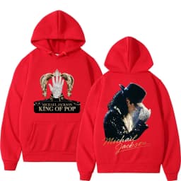 King of Pop Michael Jackson Album Cover Hoodie Men's Clothes Harajuku Fashion Hip Hop Sweatshirt Casual Fleece Oversized Hoodies