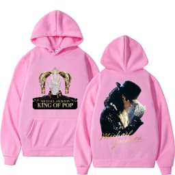 King of Pop Michael Jackson Album Cover Hoodie Men's Clothes Harajuku Fashion Hip Hop Sweatshirt Casual Fleece Oversized Hoodies
