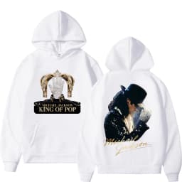 King of Pop Michael Jackson Album Cover Hoodie Men's Clothes Harajuku Fashion Hip Hop Sweatshirt Casual Fleece Oversized Hoodies