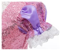 2026 Summer Girls Birthday Rapunzel Puffy Princess Dress Purple Sequin Lace Elegant Frock Kid Party Role Play Halloween Costume