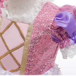 2026 Summer Girls Birthday Rapunzel Puffy Princess Dress Purple Sequin Lace Elegant Frock Kid Party Role Play Halloween Costume