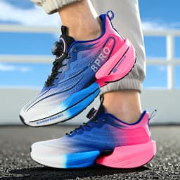 Performance Running Shoes Men Women Carbon Plate Lightweight Rubber Outsole Breathable Mesh Sneakers for Athletic Training