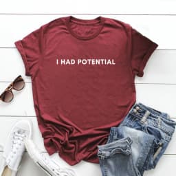 Dr Grace's I Had Potential Shirt Project Hail Mary Tshirt Jazz Hands Tee Unisex Short Sleeve Graphic Tees Tv Show Inspired Tops
