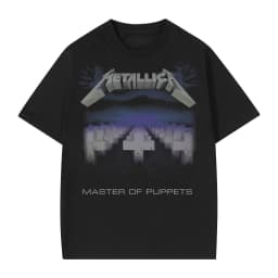Hip-hop Metallica Band Retro Dark Band T-Shirt 100% Cotton Graphic Tee Men Women Summer Streetwear Top