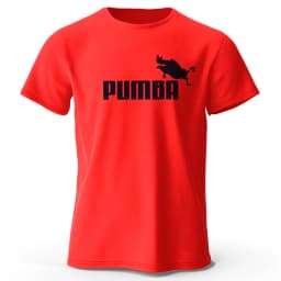 Joke The Pumba Printed Men's T-Shirt Cotton Oversized Funny Graphic Tees for Men Summer Tops