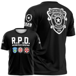 Movie Resident Evil Umbrella R.P.D. Sport U.B.C.S. Quick-dry Breathable 3D Print Men T-shirt Harajuku Parent-Child Short Sleeve