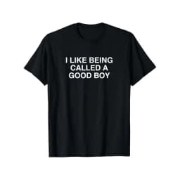 I Like Being Called A Good Boy Printed T-shirt Men and Women Summer Clothing Fashion Casual Short Sleeved T-shirt