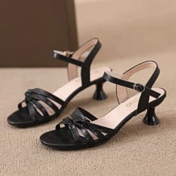 Morning Dew Kitten Heel Pumps for Women Pointed Toe V-Neck Woven Detail Lightweight Evening Party Shoes