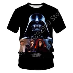 3D Quick Drying Short Sleeve Men's T-Shirt Star Wars 50th Anniversary Adult & Children's Parent-Child T-Shirt