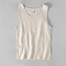 Men Cotton Linen Solid Tees Loose Lightweight Sleeveless Breathable Sweat-absorbent Vest Casual Outdoor Fitness Beach Tank Tops