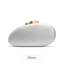 Women's Fashion Light Luxury Evening Bag Shell-Shaped Solid Color Clutch Versatile Crossbody Bag for Parties Banquets