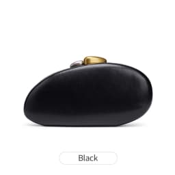 Women's Fashion Light Luxury Evening Bag Shell-Shaped Solid Color Clutch Versatile Crossbody Bag for Parties Banquets