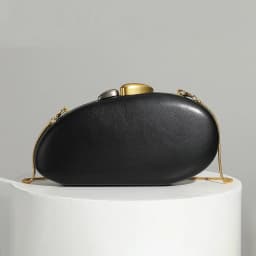 Women's Fashion Light Luxury Evening Bag Shell-Shaped Solid Color Clutch Versatile Crossbody Bag for Parties Banquets