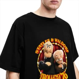 Trolling 76 Statler And Waldorf T Shirt Beach T Shirts Men 100 Cotton Breathable Plus Size Clothes Short Sleeve Vintage Tshirt