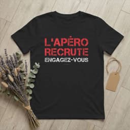 Men L'apero Recrute Engage-Vous T Shirt Aperitif French Quote Cotton Tops Funny Short Sleeve Round Neck Tee Classic T-Shirts